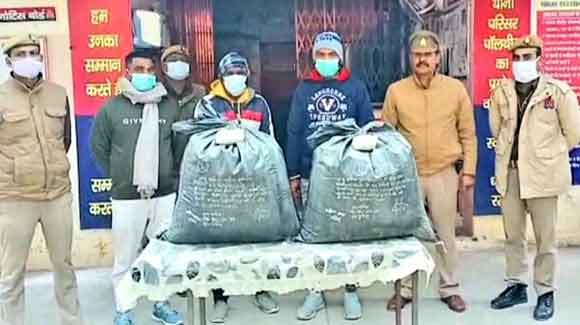 पुलिस नशा तस्कर समेत दबोचे तीन आरोपी, भेजे जेल