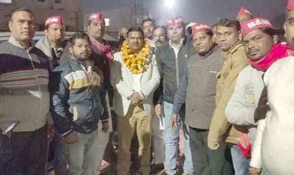 अपने स्वागत से गदगद हुए अम्बेडकर वाहिनी के अध्यक्ष