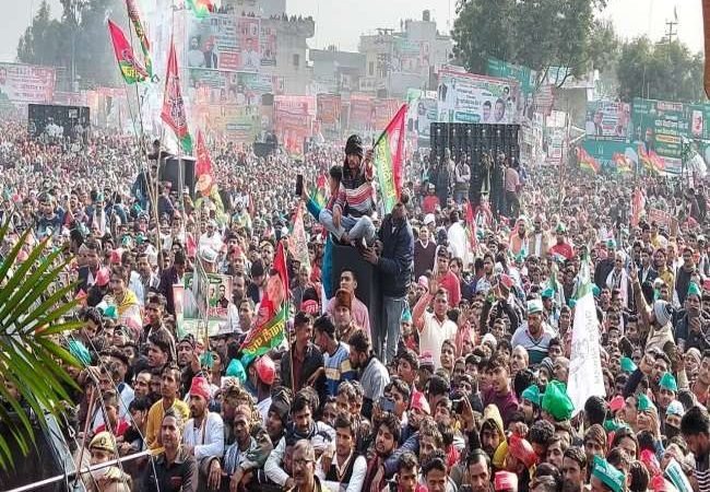 सपा-रालोद की रैली में जयंत चौधरी का सियासी दांव, जीत के लिए दादा चौ चरण सिंह का दिया मूलमंत्र