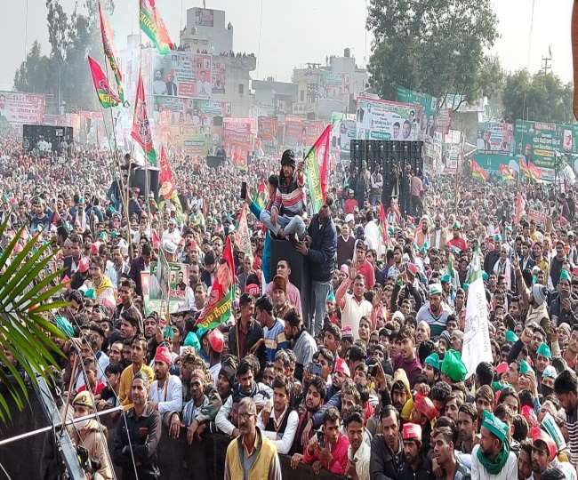 सपा-रालोद की रैली में जयंत चौधरी का सियासी दांव, जीत के लिए दादा चौ चरण सिंह का दिया मूलमंत्र
