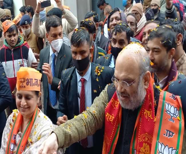UP Chunav 2022: कैराना में अमित शाह की घर-घर जाकर भाजपा के पक्ष में मतदान करने की अपील