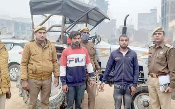 पुलिस ने किया ट्रैक्टर-ट्राली चोरी की घटना का खुलासा, दो शातिर दबोचे
