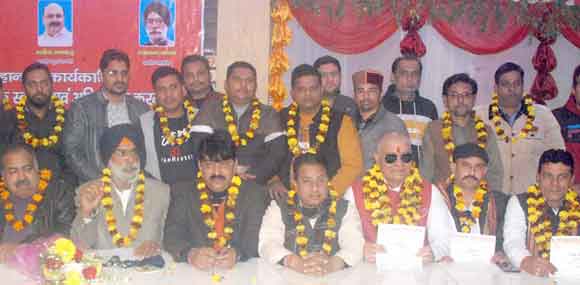 नवनियुक्त पदाधिकारियों का किया स्वागत
