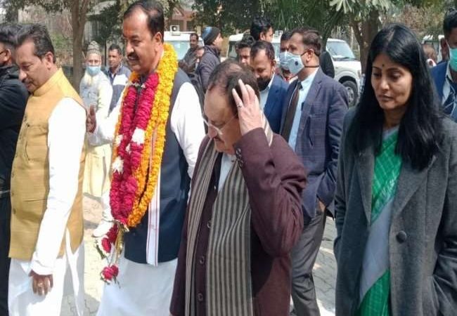 UP Election 2022: डिप्टी सीएम केशव प्रसाद ने सिराथू सीट के लिए किया नामांकन, जेपी नड्डा और धमेंद्र प्रधान भी साथ