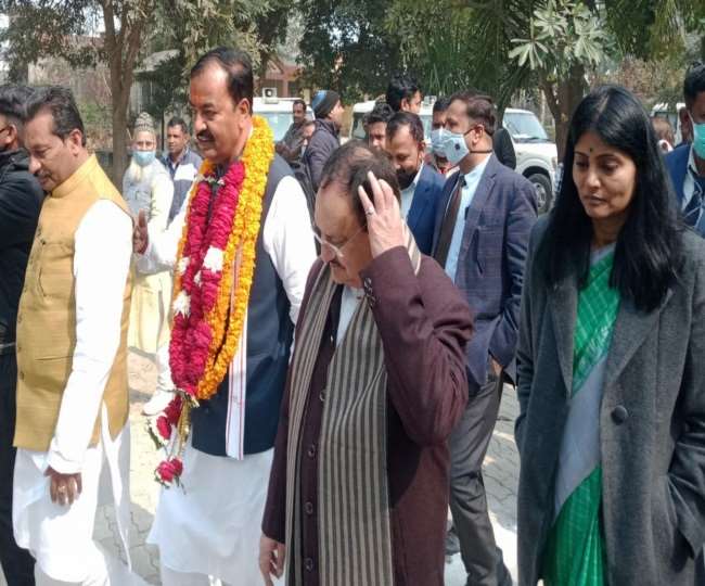 UP Election 2022: डिप्टी सीएम केशव प्रसाद ने सिराथू सीट के लिए किया नामांकन, जेपी नड्डा और धमेंद्र प्रधान भी साथ