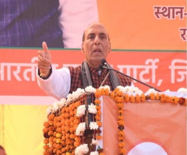 UP Election 2022: बाराबंकी में रक्षा मंत्री राजनाथ सिंह बोले, भाजपा ने उत्तर प्रदेश को दिया भय और भूख का समाधान