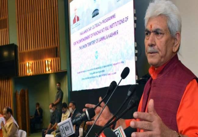 परिसीमन आयोग की अंतरिम रिपोर्ट पर एतराज जताने वाले आयोग के समक्ष लिखित तौर से रखें अपना पक्ष : उपराज्यपाल मनोज सिन्हा