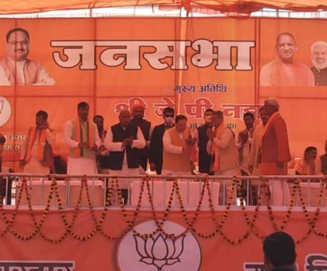 UP Election 2022: विपक्षी वोट मांगने आएं तो पूछिएगा राम मंदिर निर्माण में क्यों डाला अड़ंगा : जेपी नड्डा