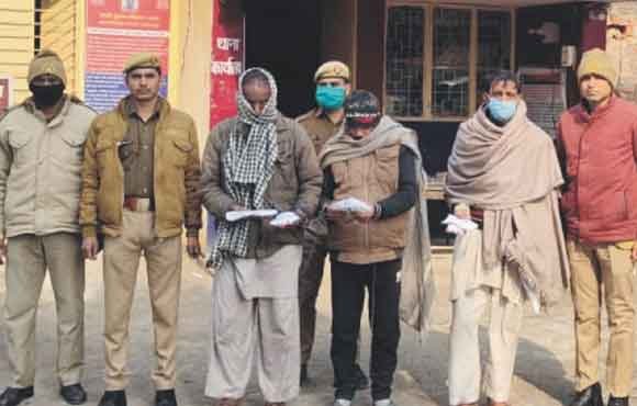 हिस्ट्रीशीटर समेत तीन आरोपी किए गिरफ्तार