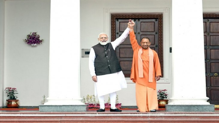 CM योगी आदित्यनाथ ने PM मोदी के साथ शेयर की तस्वीर, लिखी ये बात
