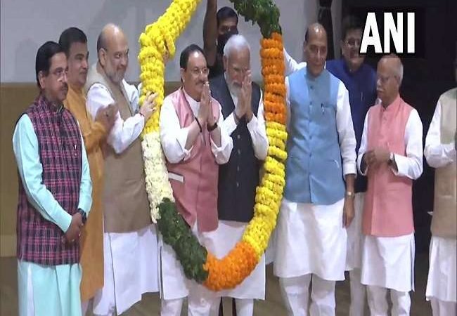 BJP Parliamentary Party meet: भाजपा संसदीय दल की बैठक में पीएम मोदी का भव्य स्वागत