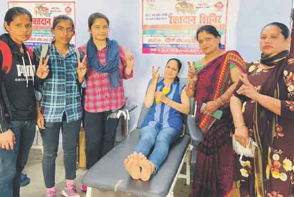 482 लोगों ने किया स्वैच्छिक रक्तदान