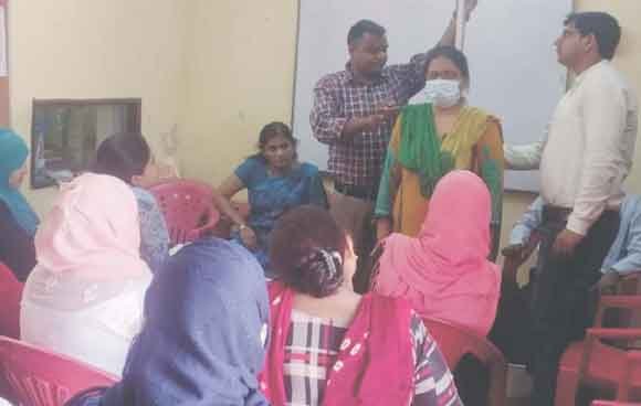 वजन और पोषण से संबंधित प्रशिक्षण कार्यशाला का किया आयोजन