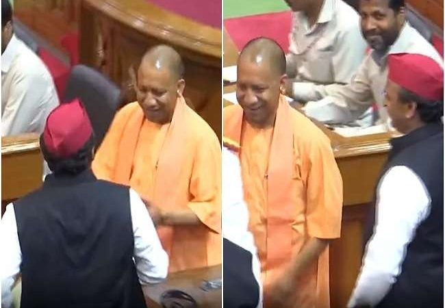 मुख्यमंत्री योगी आदित्यनाथ तथा सपा मुखिया अखिलेश यादव ने पहली बार ली विधानसभा सदस्य की शपथ