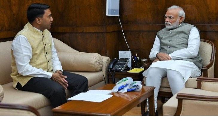 गोवा-उत्तराखंड में हंग एसेंबली का अनुमान, BJP में मंथन- पीएम मोदी से मिले सावंत