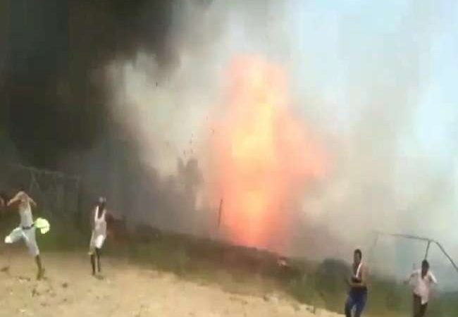 दर्दनाक हादसा: गोशाला और झुग्गियों में लगी भीषण आग, 38 गायों की जलकर मौत, कई झुलसीं