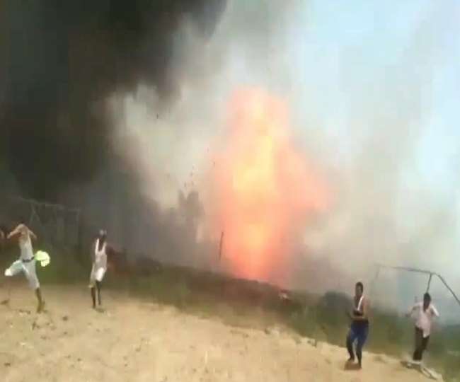 दर्दनाक हादसा: गोशाला और झुग्गियों में लगी भीषण आग, 38 गायों की जलकर मौत, कई झुलसीं