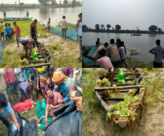 उत्तर प्रदेश के कुशीनगर में नाव पलटने से दस लोग डूबे, अब तक तीन युवतियों के शव म‍िले, राहत कार्य जारी