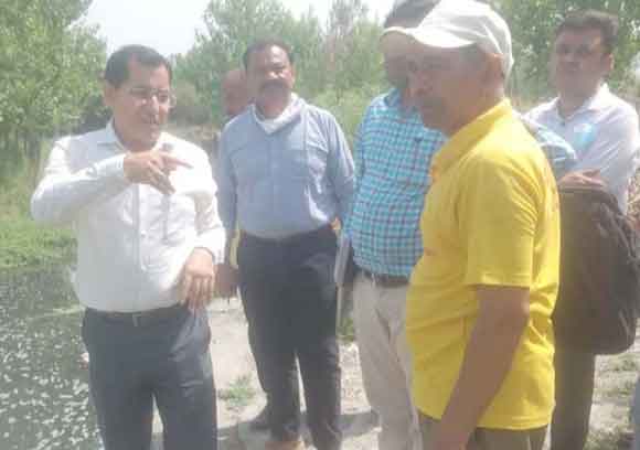 मुख्य विकास अधिकारी ने किया कृष्णी नदी का सर्वेक्षण