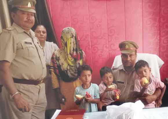 पुलिस ने लापता बच्चों को बरामद कर किया परिजनों के सुपुर्द