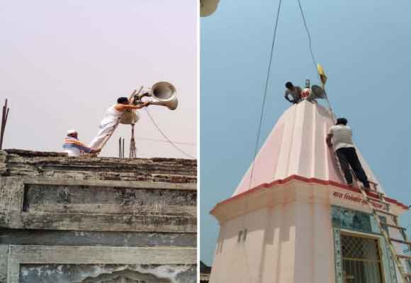 देवबंद में धार्मिक स्थलो से उतरवाए गये सैंकडो लाउडस्पीकर