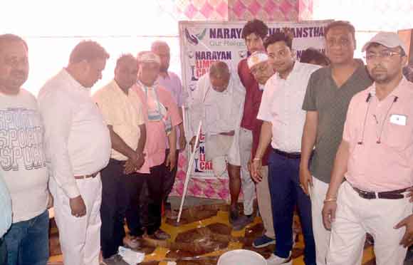 शिविर में 200 दिव्यांगों का लिया नाप