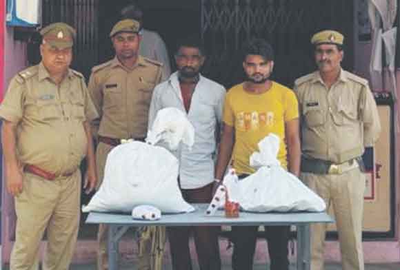 पुलिस ने दबोचे दो नशा तस्कर, डोडा पोस्त व शराब बरामद