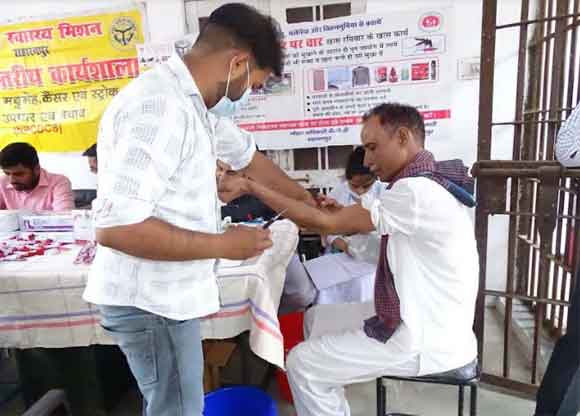 जेल में हुआ बंदियों का स्वास्थ्य परीक्षण, कई बंदी बीमार मिले