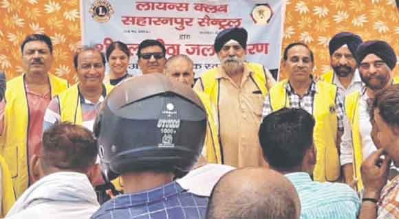 लायंस क्लब सहारनपुर सेंट्रल ने किया शरबत का शिविर आयोजित