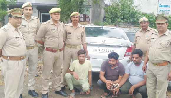 पुलिस के हत्थे चढ़े तीन शातिर चोर, भेजे जेल
