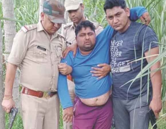 मुठभेड़ में शातिर गौकश गिरफ्तार, साथी फरार