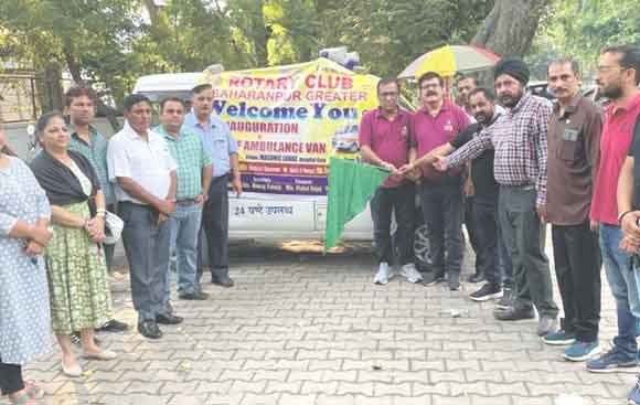 गरीबों के लिए नि:शुल्क एम्बुलैंस वैन का किया शुभारम्भ