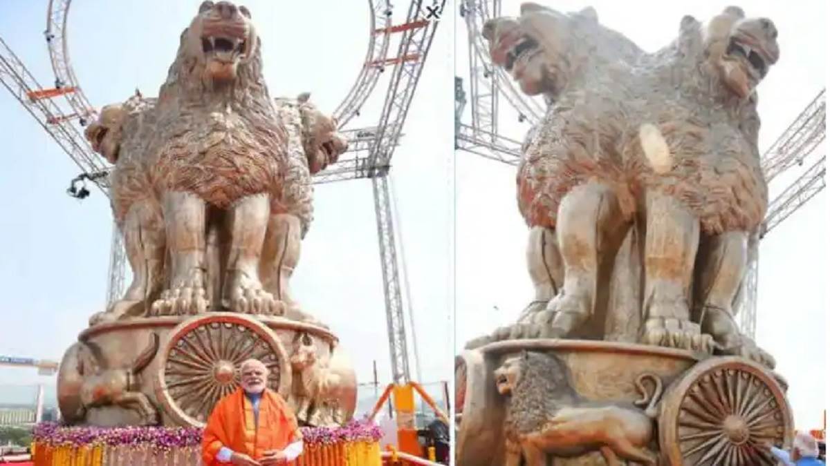 शेर पर मचा शोर! अशोक स्तंभ की डिजाइन पर क्यों मचा है बवाल? जानें- राष्ट्रीय चिह्न की प्रतिकृति बनाने वाले देवरे ने क्या कहा