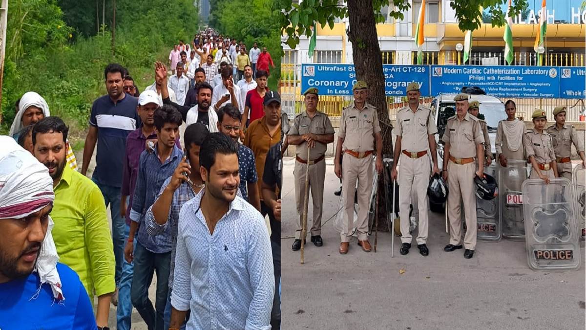 Shrikant Tyagi Case: नोएडा में महापंचायत में जुटे लाखों लोग, भारी पुलिस बल तैनात