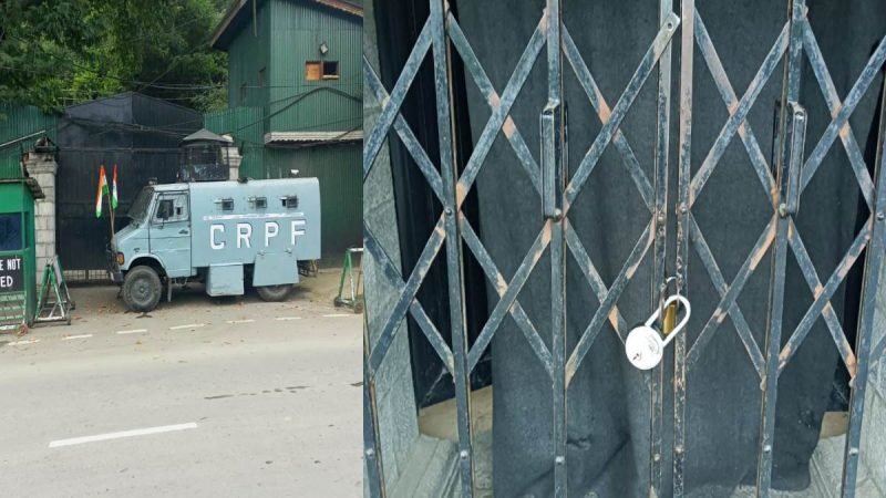 Jammu Kashmir: महबूबा मुफ्ती फिर हुईं नजरबंद, गेट पर लगे ताले और बाहर खड़ी CRPF गाड़ी की साझा की तस्वीरें