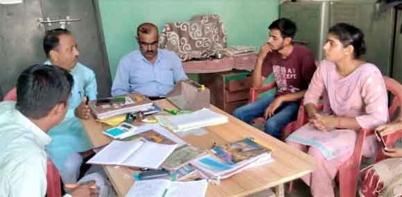 सरस्वती शिशु मंदिर का क्षेत्र प्रमुख ने किया निरीक्षण