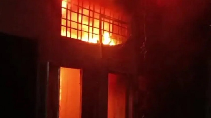मुरादाबाद में लगी भीषण आग, एक ही परिवार के 3 बच्चों समेत 5 की मौत