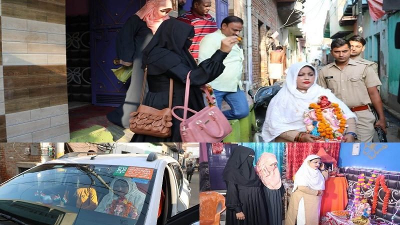 अलीगढ़ की रूबी आसिफ खान ने पुलिस सुरक्षा के बीच गणेश प्रतिमा का क‍िया विसर्जन, बोलीं- मुझे डर नहीं लगता