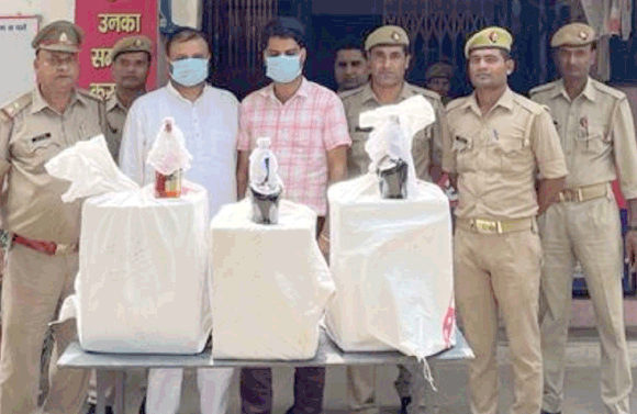 पुलिस ने सात शराब तस्करों को दबोचकर भेजा जेल