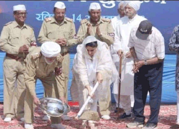 निरंकारी सत्गुरू माता जी द्वारा ७५वें वार्षिक संत समागम सेवा का शुभारम्भ