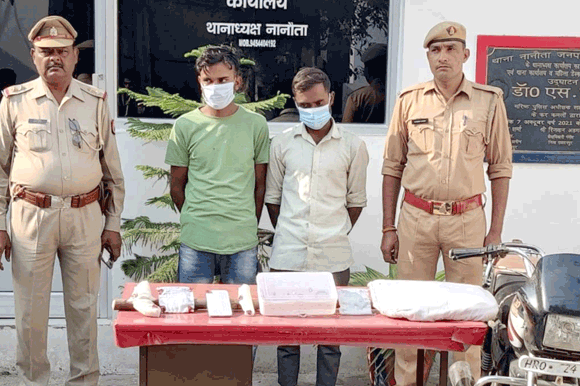 पुलिस ने मुठभेड़ में दबोचे दो शातिर लुटेरे