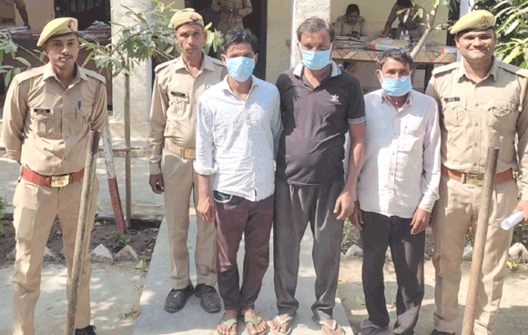 पुलिस के हत्थे चढ़े चार वांछित आरोपी