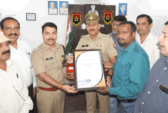 थाना चिलकाना को मिला आईएसओ प्रमाण पत्र पुलिसकर्मियों में खुशी की लहर