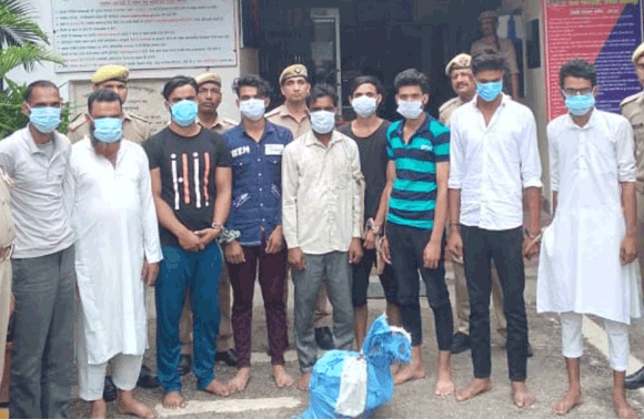 गागलहेड़ी: गौकशी करते दबोचे नौ आरोपी, एक फरार