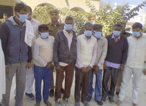 पुलिस ने नौ वारंटी आरोपी किए गिरफ्तार, भेजे जेल