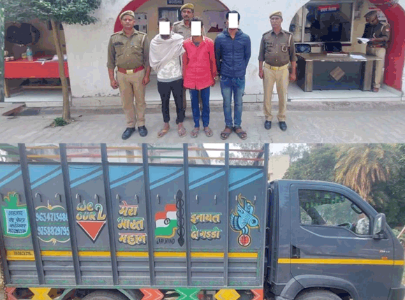 पुलिस ने दबोचे पेड़ चोरी करने वाले तीन शातिर बदमाश