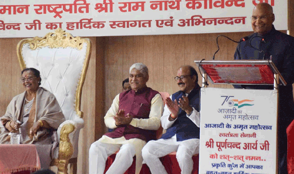 जीवन की रक्षा के लिए प्रकृति का संतुलन बनाना जरूरी: रामनाथ कोविंद