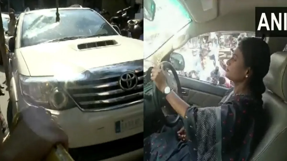 आंध्र प्रदेश के CM जगनमोहन रेड्डी की बहन को कार समेत उठाकर ले गई हैदराबाद पुलिस