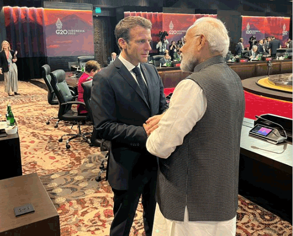 ‘पहले से ही निकटता से समन्वय कर रहा है’: G20 में मोदी-मैक्रॉन संक्षिप्त मुठभेड़ पर फ्रांस