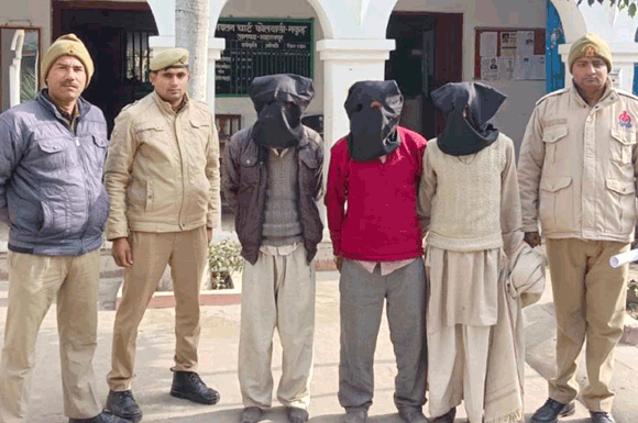 पुलिस ने एक वांछित समेत चार आरोपियों को किया गिरफ्तार, भेजे जेल
